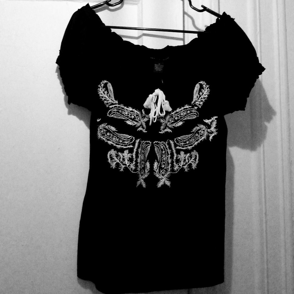 Grace Elements black and white top NWT - Picture 1 of 7